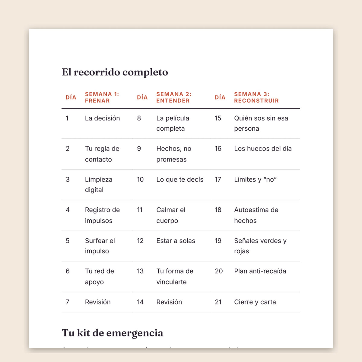 Dependencia emocional: método de 21 días