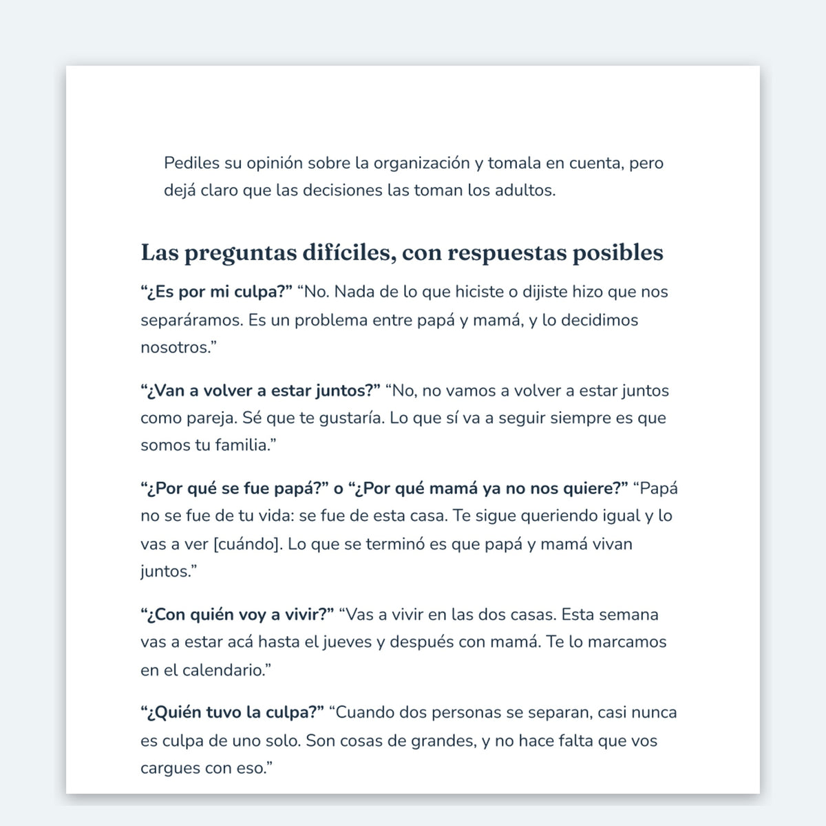 Criar en dos casas: guía práctica para madres y padres separados