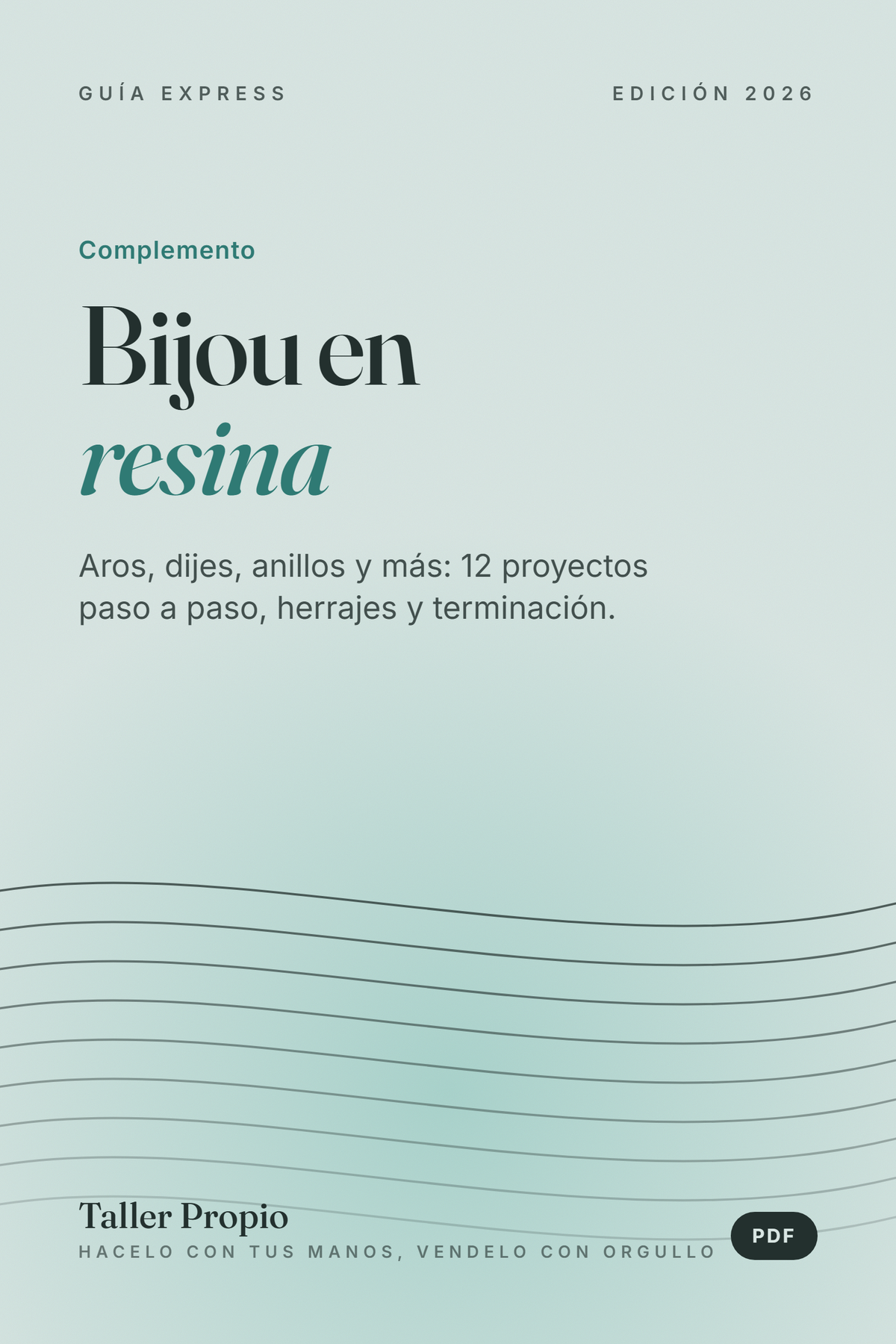 Bijou en resina: 12 proyectos paso a paso